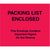 7 x 6 Red (Paper Face) Packing List Enclosed Important Papers Enclosed Envelopes 1000/Case