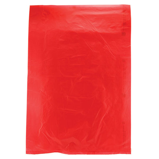 8 1/2 x 11 Red Hi-Density Flat Merchandise Bags (.60 mil thickness) 1000/Case