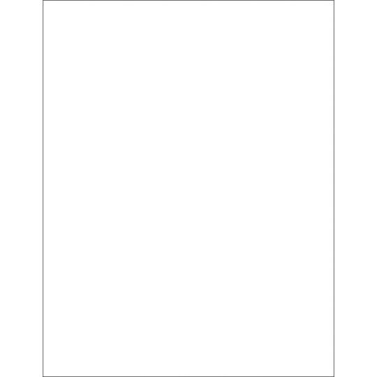 8 1/2 x 11" Clear Rectangle Laser Labels 100/Case