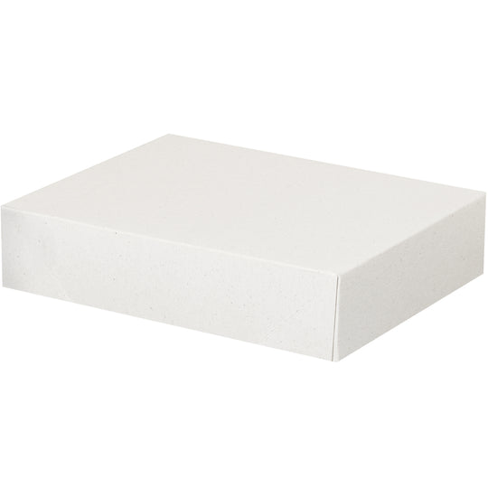 8 1/2 x 11 x 2 1/2 (Letterhead Size) 2-pc White Folding Carton 200/Case