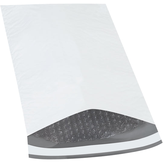 8 1/2 x 14 1/2 - #3 Self-Seal White Poly Bubble Mailers 100/Case