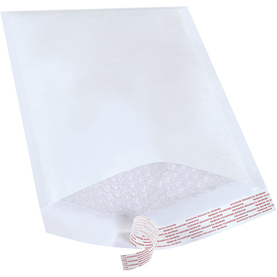 8 1/2 x 14 1/2 - #3 Self-Seal White Bubble Mailers - 25/Case