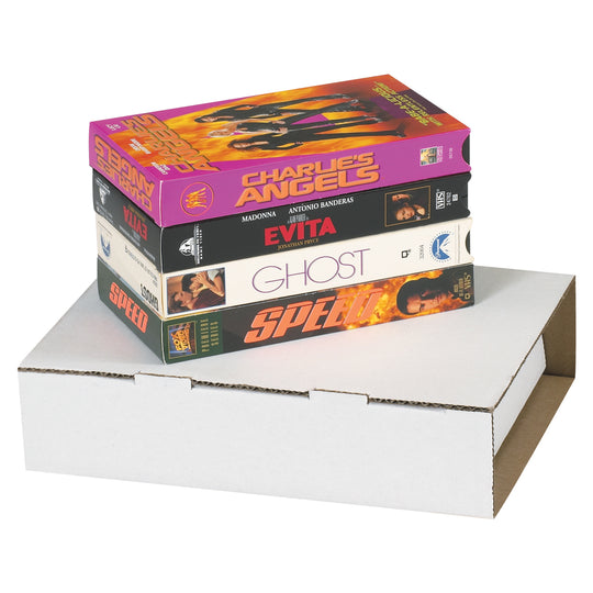 8 1/2 x 7 5/8 x 2 1/16 White Video Tape Mailers 20/Case