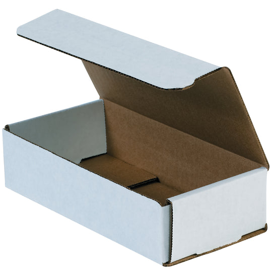8 x 4 x 2 White Corrugated Mailers 50/Bundle