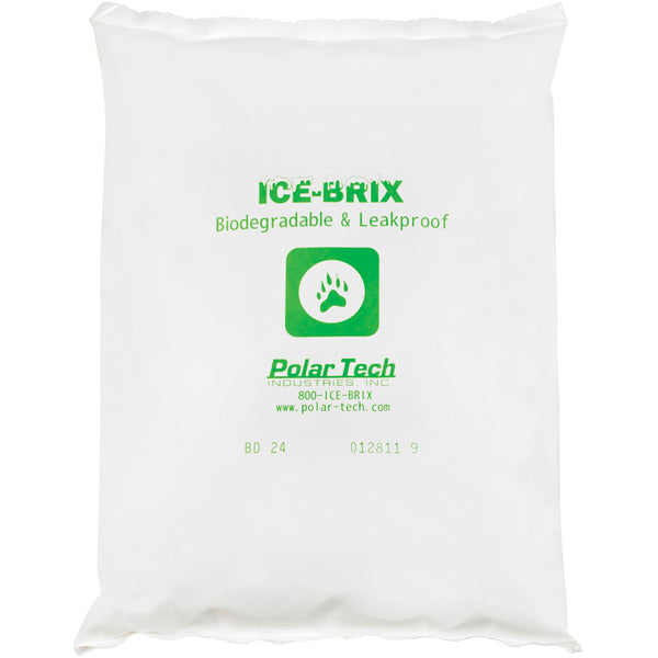8 x 6 x 1 1/4 - 24 oz. Ice-Brix Biodegradable Packs 24/Case