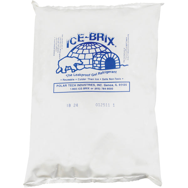8 x 6 x 1 1/4 - 24 oz. Ice-Brix Cold Packs 12/Case