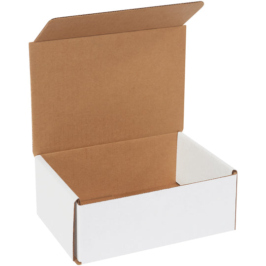 8 x 6 x 3 White Corrugated Mailers 50/Bundle
