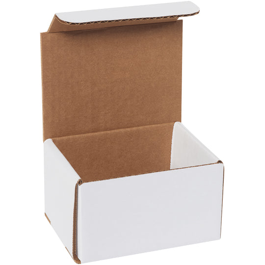 8 x 7 x 6 White Corrugated Mailers  50/Bundle