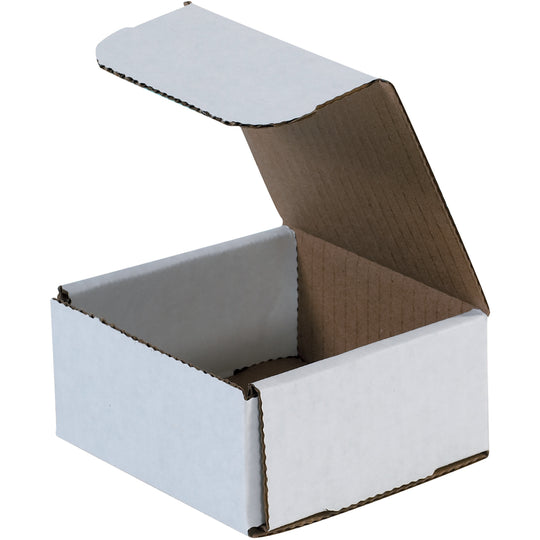 8 x 8 x 4 White Corrugated Mailers 50/Bundle