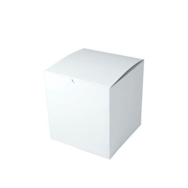 8 x 8 x 8 1/2 White Gloss Gift Box 50/Case