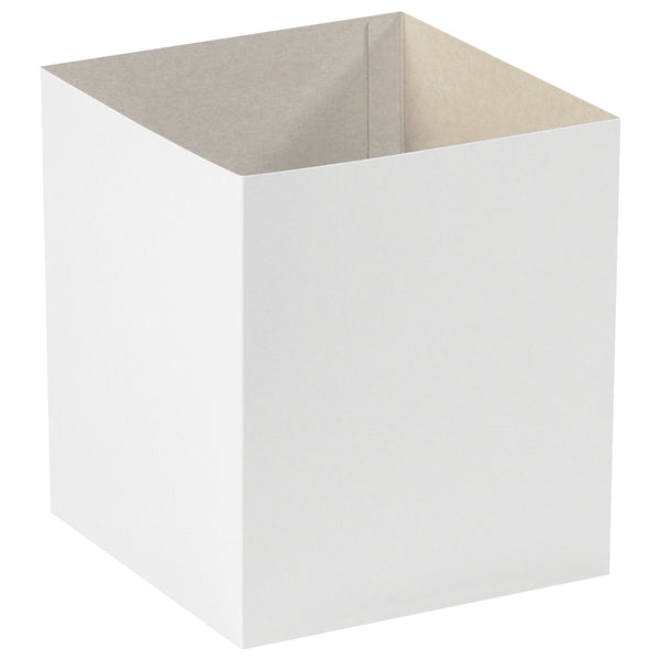 8 x 8 x 9 White Deluxe Gift Box Bottoms 50/Case
