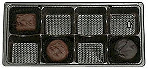 8 cavity 1 lb brown candy trays