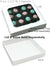 5-3/4 x 5-3/4 x 1-1/8 White 8 oz. (1/2 lb.) Square Candy Box LID - W/ Window 250/Case