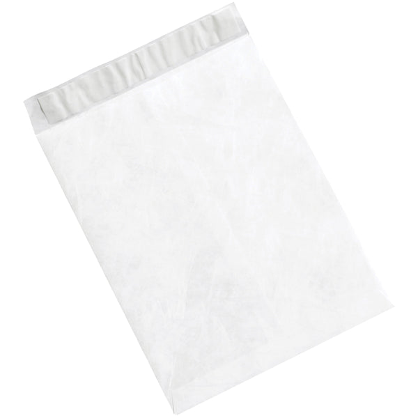 9 1/2 x 12 1/2 White Flat Tyvek Envelopes 100/Case
