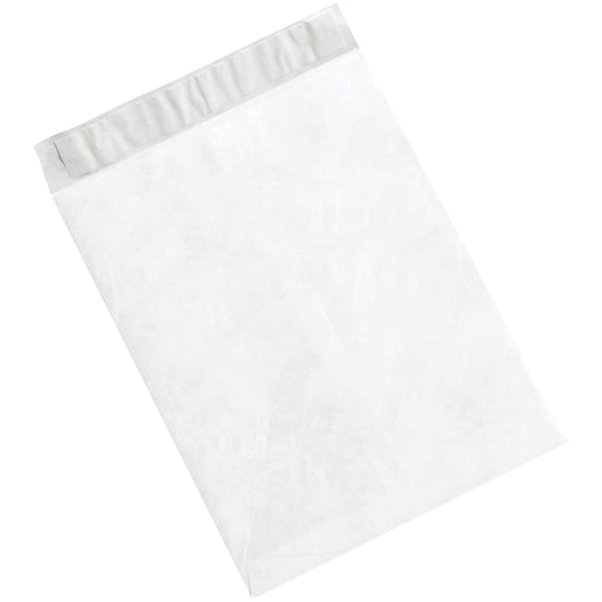 9 1/2 x 12 1/2 White Flat Tyvek Envelopes 100/Case