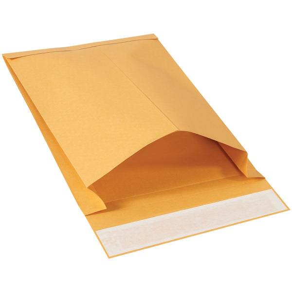 9 1/2 x 13 x 2 Kraft Expandable Self-Seal Envelopes 250/Case
