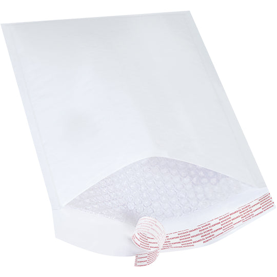 9 1/2 x 14 1/2 - #4 Self-Seal White Bubble Mailers 100/Case