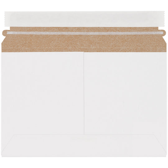 9 1/2 x 6 White Utility Grade Flat Mailers 200/Case