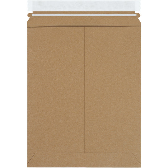 9 3/4 x 12 1/4 Self-Seal Kraft Rigid Mailer 100/Case