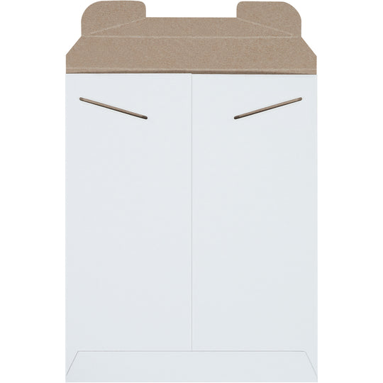 9 3/4 x 12 1/4 White Rigid Mailer 100/Case