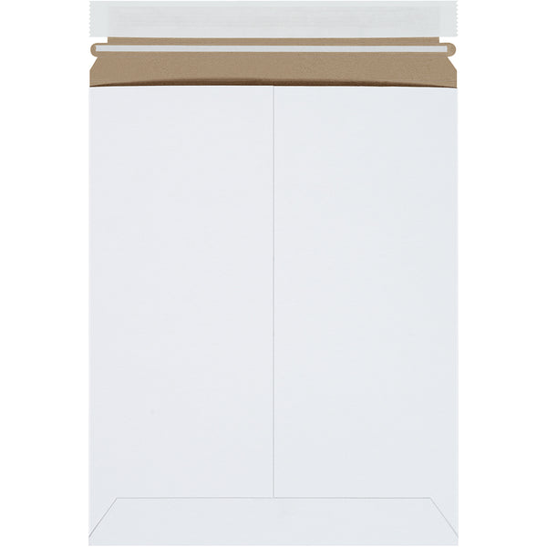 9 3/4 x 12 1/4 Self-Seal White Rigid Mailer - 25/Case