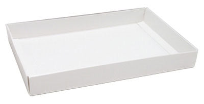 9-3/8 x 6 x 1-1/8 White 1 lb. Rectangular Candy Box BASE 250/Case