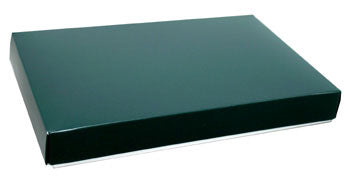 9-5/8 x 6-1/8 x 1-1/8 Green 1 lb. Rectangular Candy Box LID 250/Case