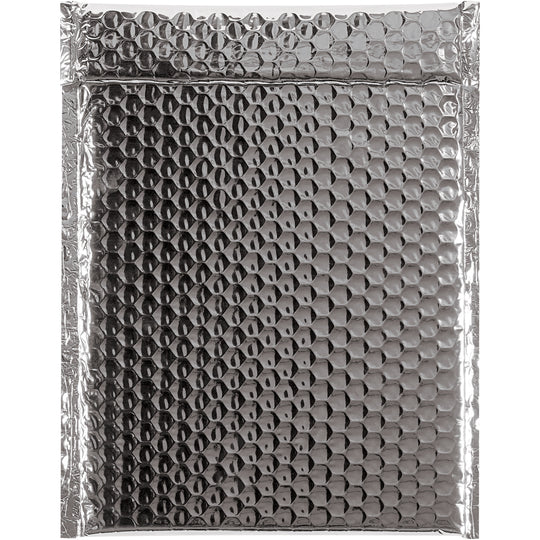 8 x 11 Silver Metallic Bubble Mailers 100/Case