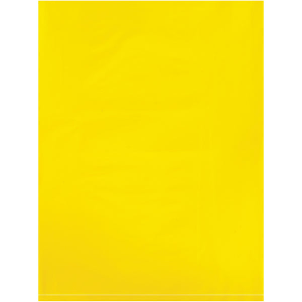 9 x 12 - 2 Mil Yellow Flat Poly Bags 1000/Case