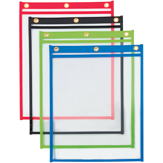 9 x 12 Heavy Weight Job Ticket Holders - Assorted Colors 20/Case