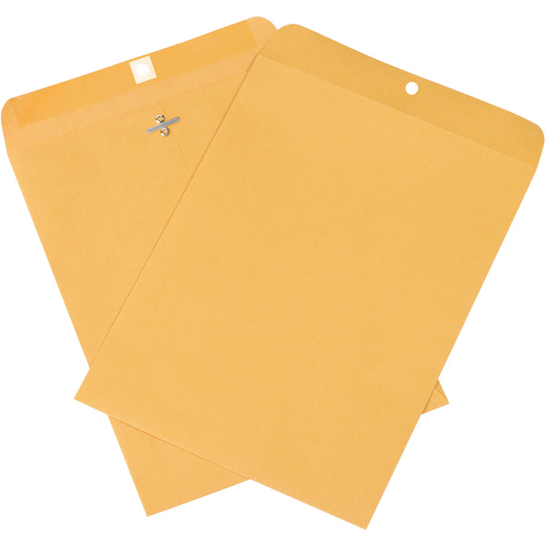 Kraft 9"x12" Clasp Envelopes, 100/Case
