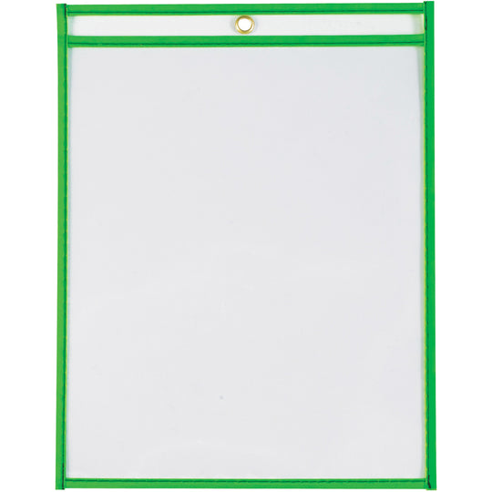 9 x 12 Neon Green Job Ticket Holders 15/Case