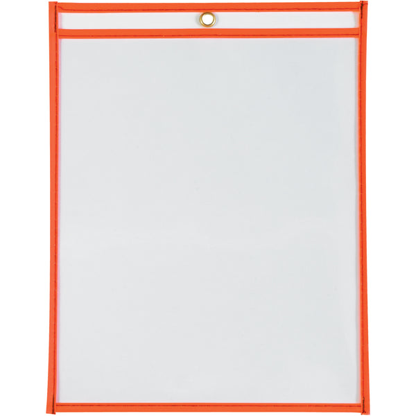 9 x 12 Neon Orange Job Ticket Holders 15/Case