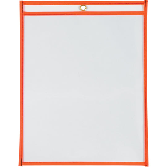 9 x 12 Neon Orange Job Ticket Holders 15/Case