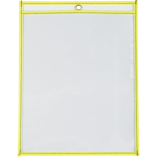 9 x 12 Neon Yellow Job Ticket Holders 15/Case