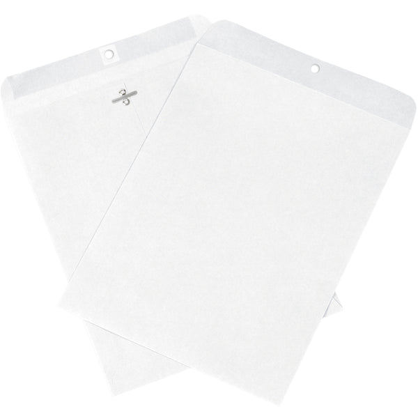 9 x 12 White Clasp Envelopes 500/Case