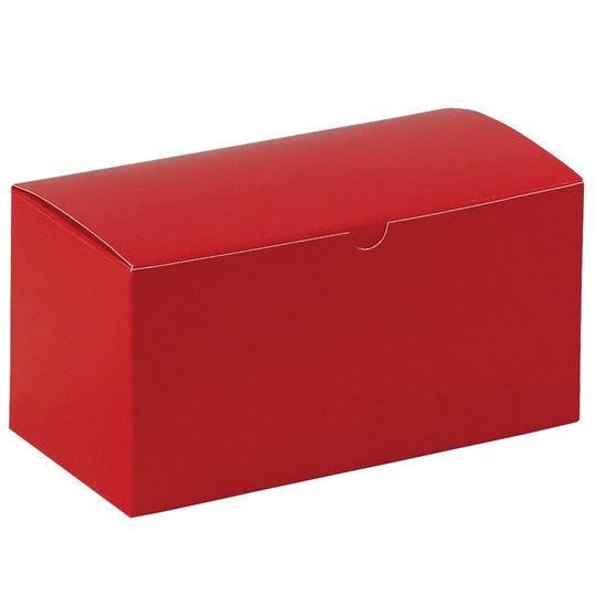 9 x 4 1/2 x 4 1/2 Red Gloss Gift Box 100/Case