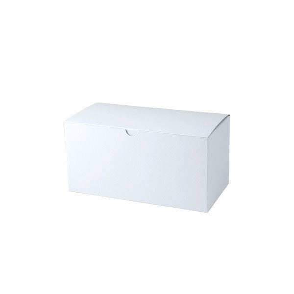 9 x 4 1/2 x 4 1/2 White Gloss Gift Box 100/Case