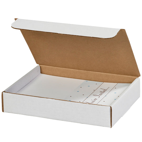 9 x 6 1/2 x 1 3/4 White Literature Mailers 50/Bundle