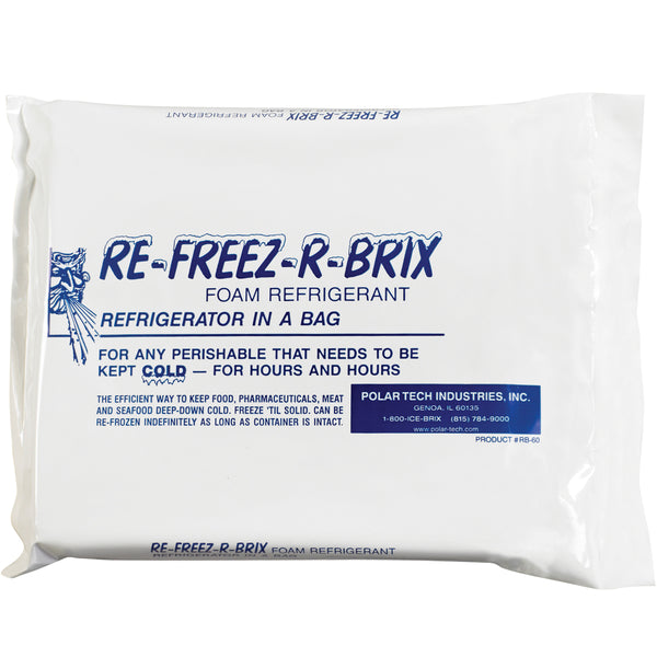 9 x 8 x 1 1/2 Re-Freez-R-Brix Cold Bricks 6/Case
