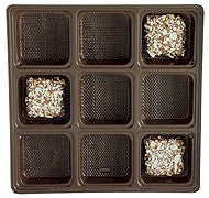 9 cavity 16 oz brown candy trays