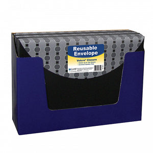 Poly 1-Pocket Reusable Envelope w/Velcro, Holds 150 Letter Size Sheets, 36/display