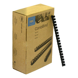 GBC Binding Comb, Black, 5/8" 100/Box