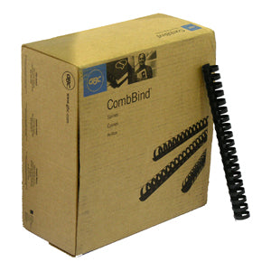 GBC Binding Comb, Black, 1" 100/Box