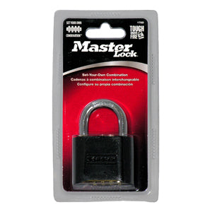 MasterLock Resettable Combination Lock, 2" Black, 4/Case
