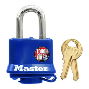 MasterLock ThermoLock 1-9/16" Blue Thermoplastic Cover, 4/Case