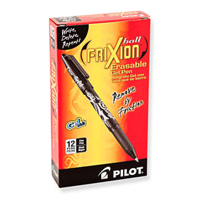 FriXion Erasable Gel Pen Blk, 12 per box