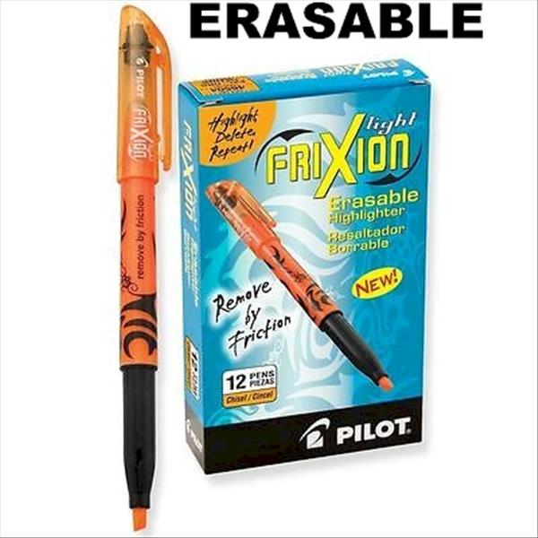FriXion Erasable Highlighter Orange, 12/box