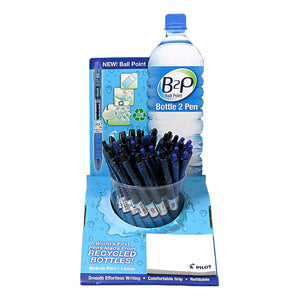Pilot B2P Ball Blk/Blue Pen Ds 36 pc countertop Display 36/Case