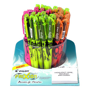 Pilot FriXion Highlighter Disp 48 pc Asst Counter Display 48/Case